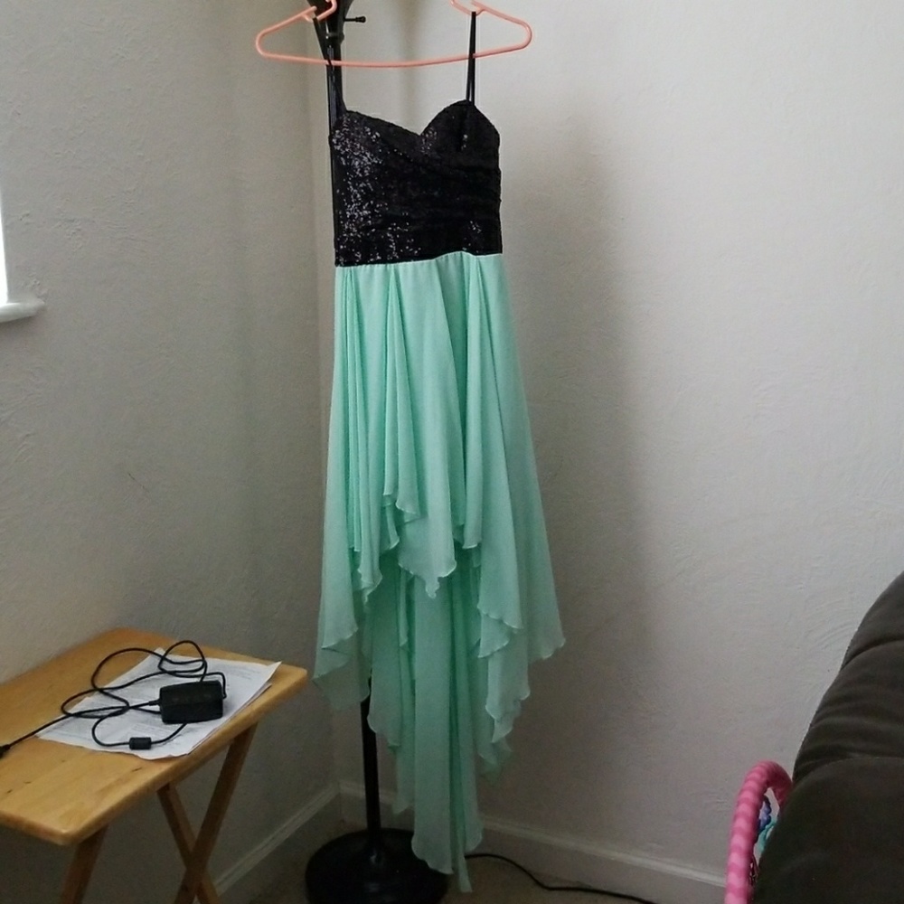 Windsor High-Low Sequined Dress